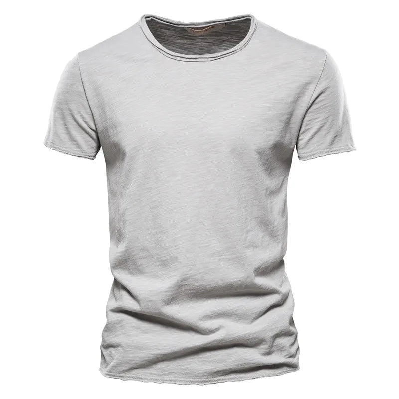Herr T-Shirt Bomull Lätt och Andningsbar