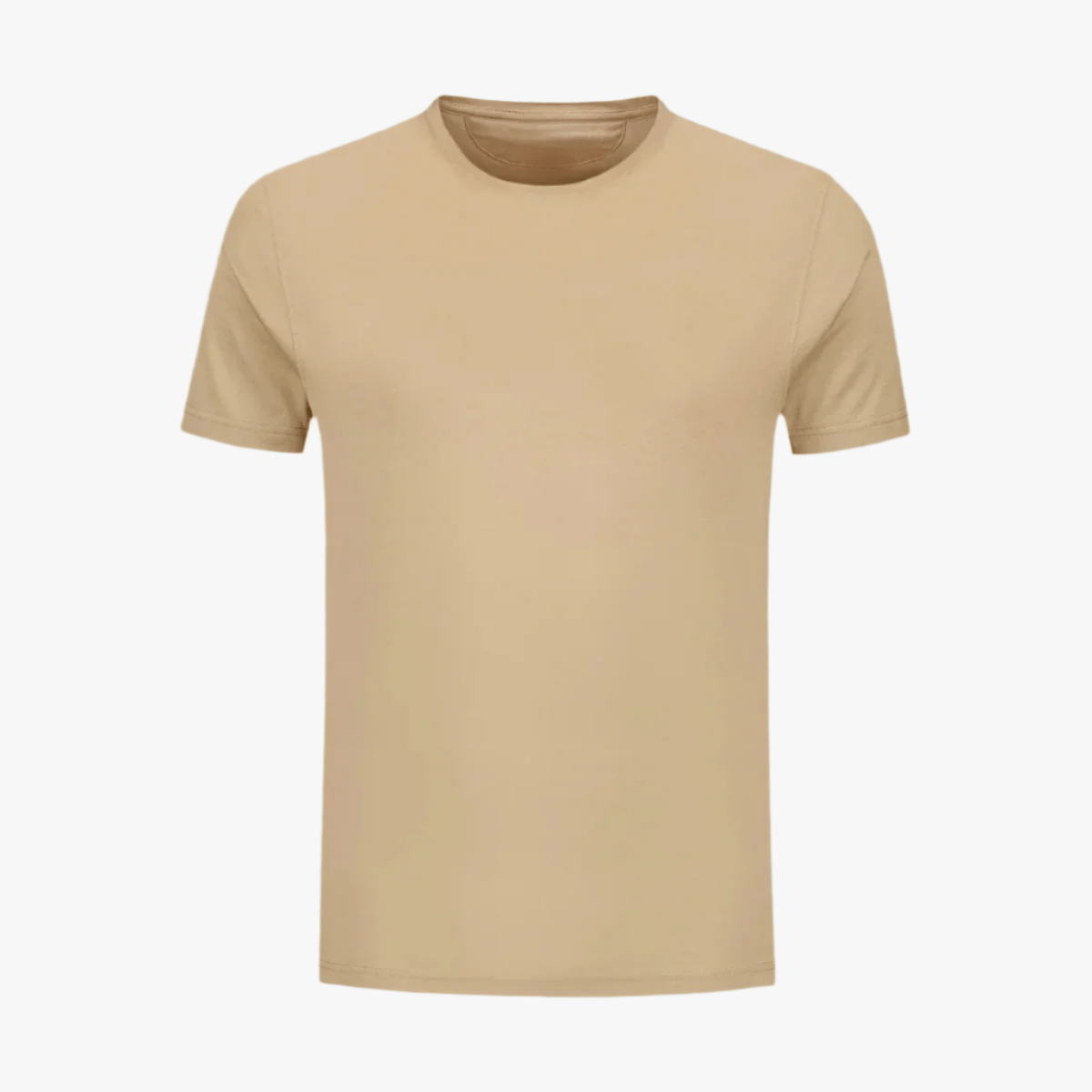Herr T-shirt Merceriserad Bomull Klassisk Rundhalsad