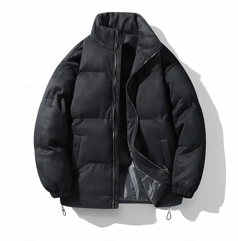 Herr Quiltad Vinterjacka med Tidlös Design 3
