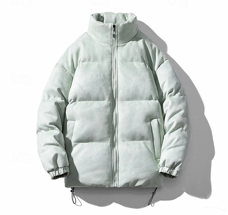 Herr Quiltad Vinterjacka med Tidlös Design 4