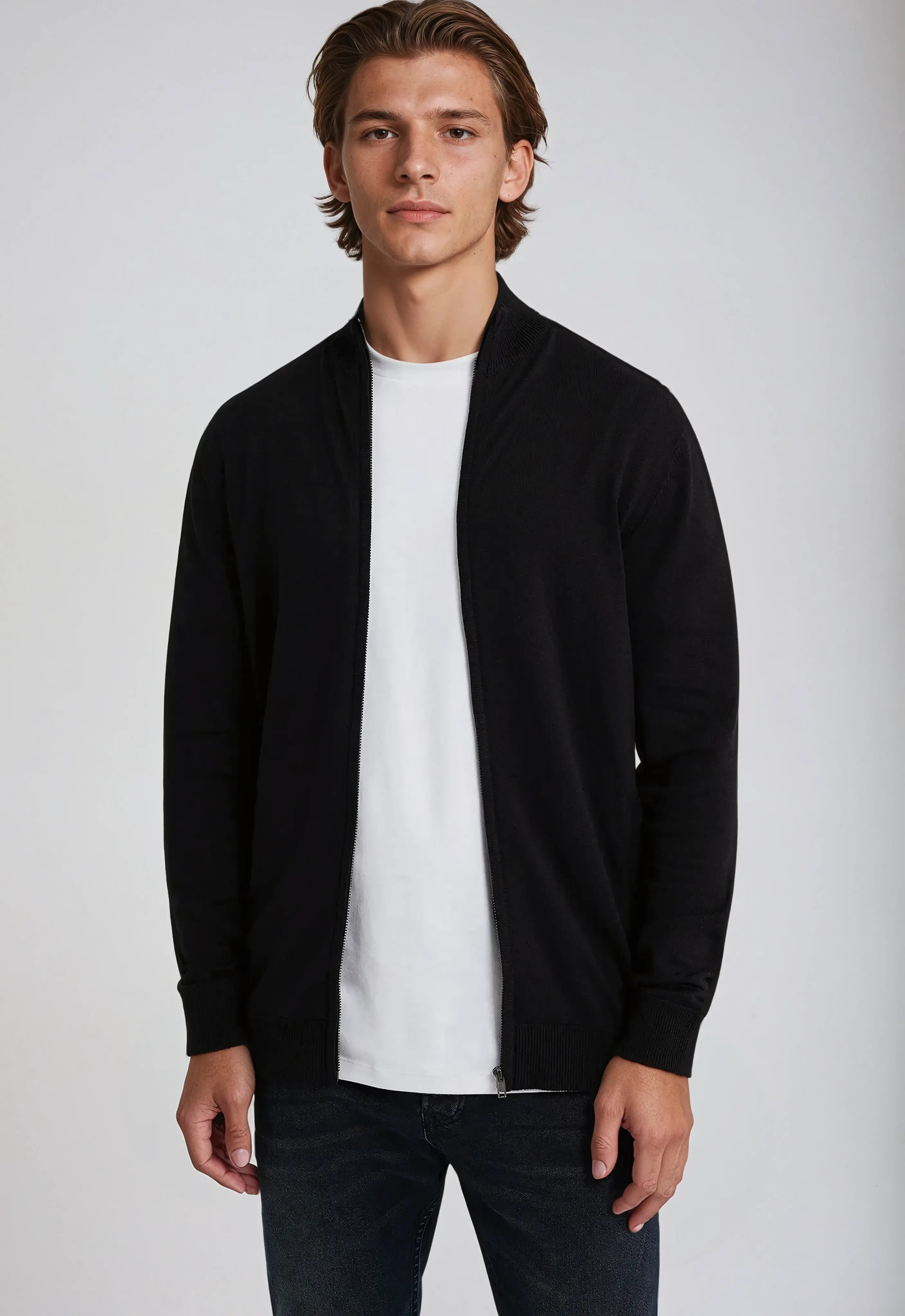 Herr Sweatshirt med Full Dragkedja och Andningsbart Tyg 3