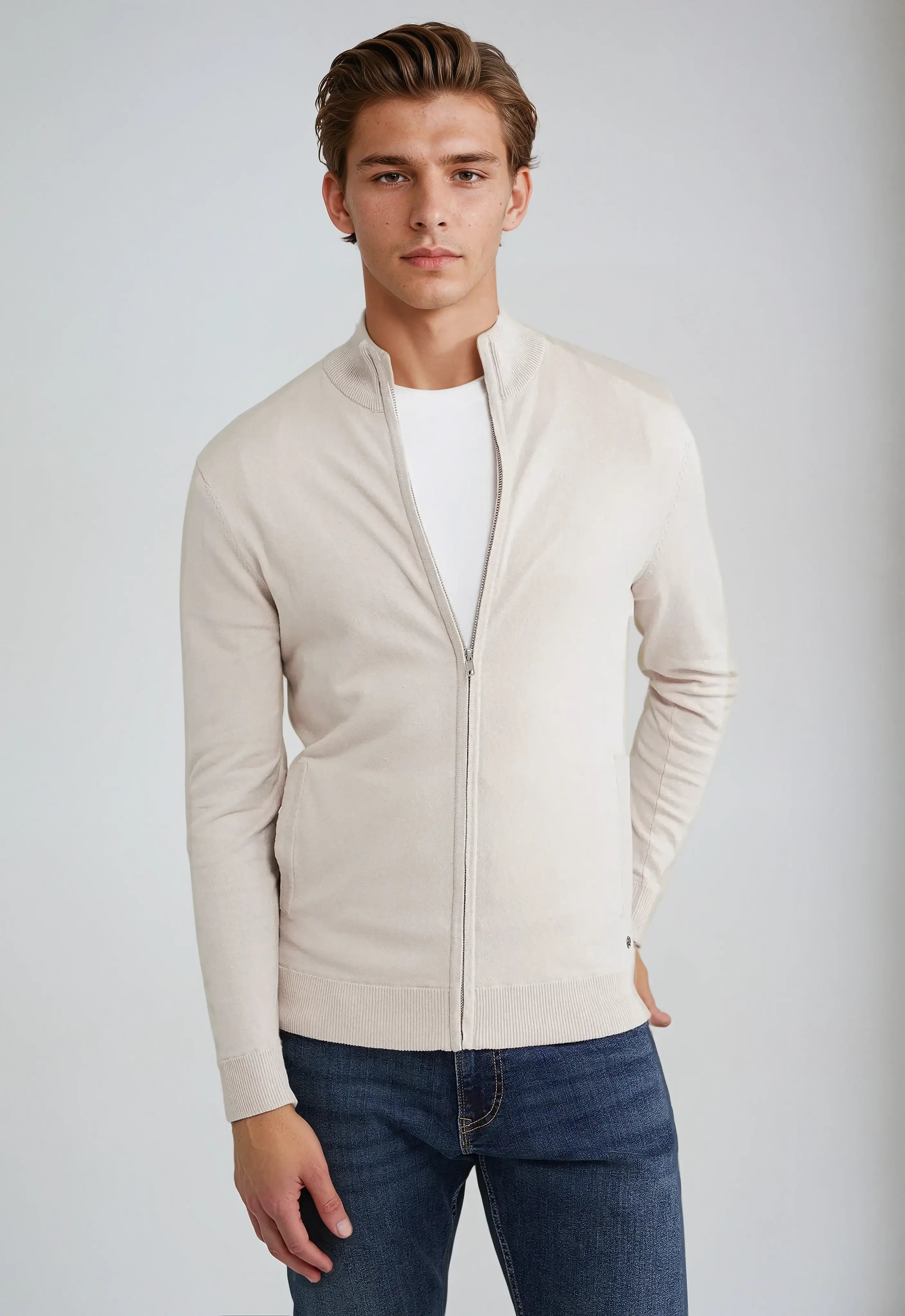 Herr Sweatshirt med Full Dragkedja och Andningsbart Tyg 4