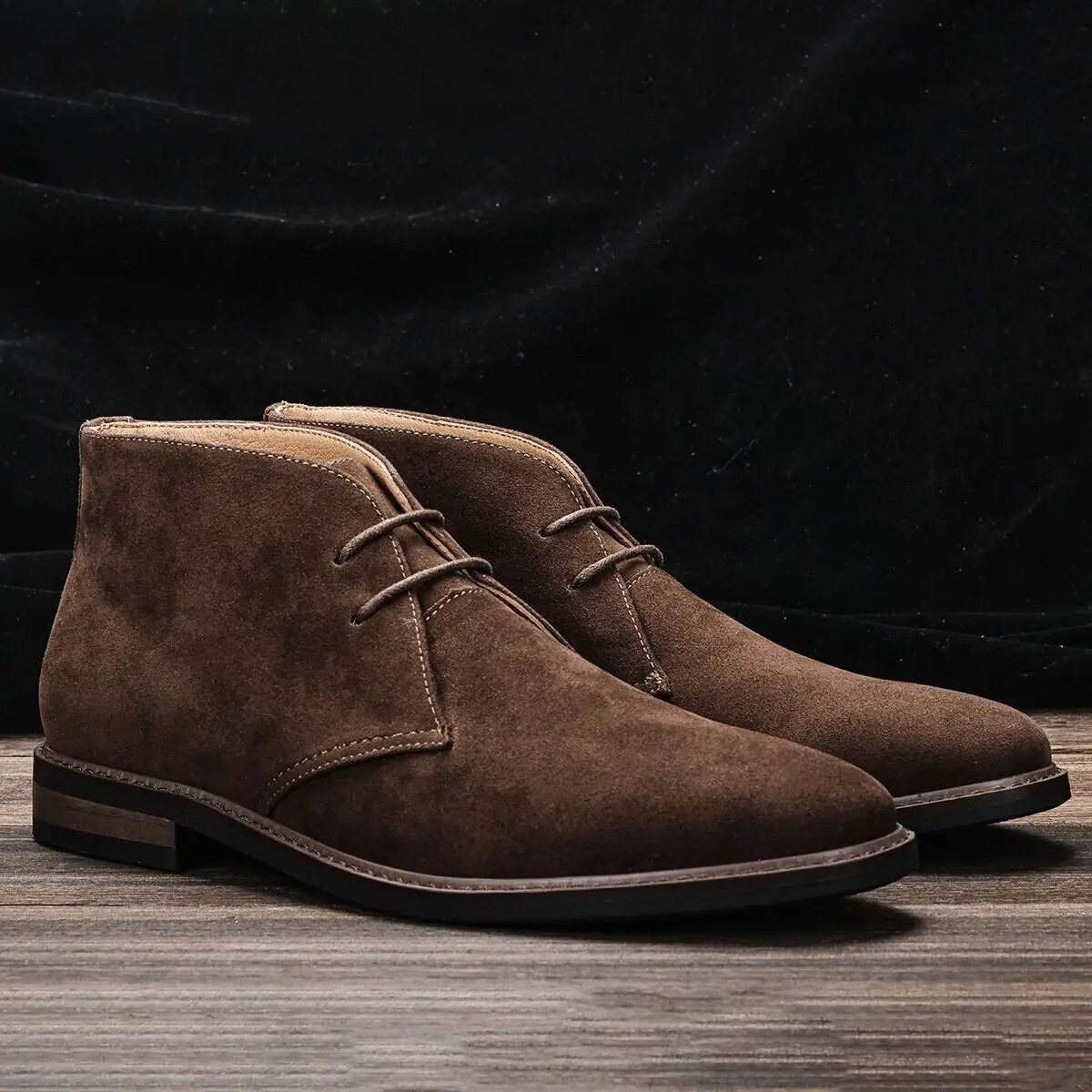 Herrar Mocka Chukka Stövlar med Tidlös Elegans