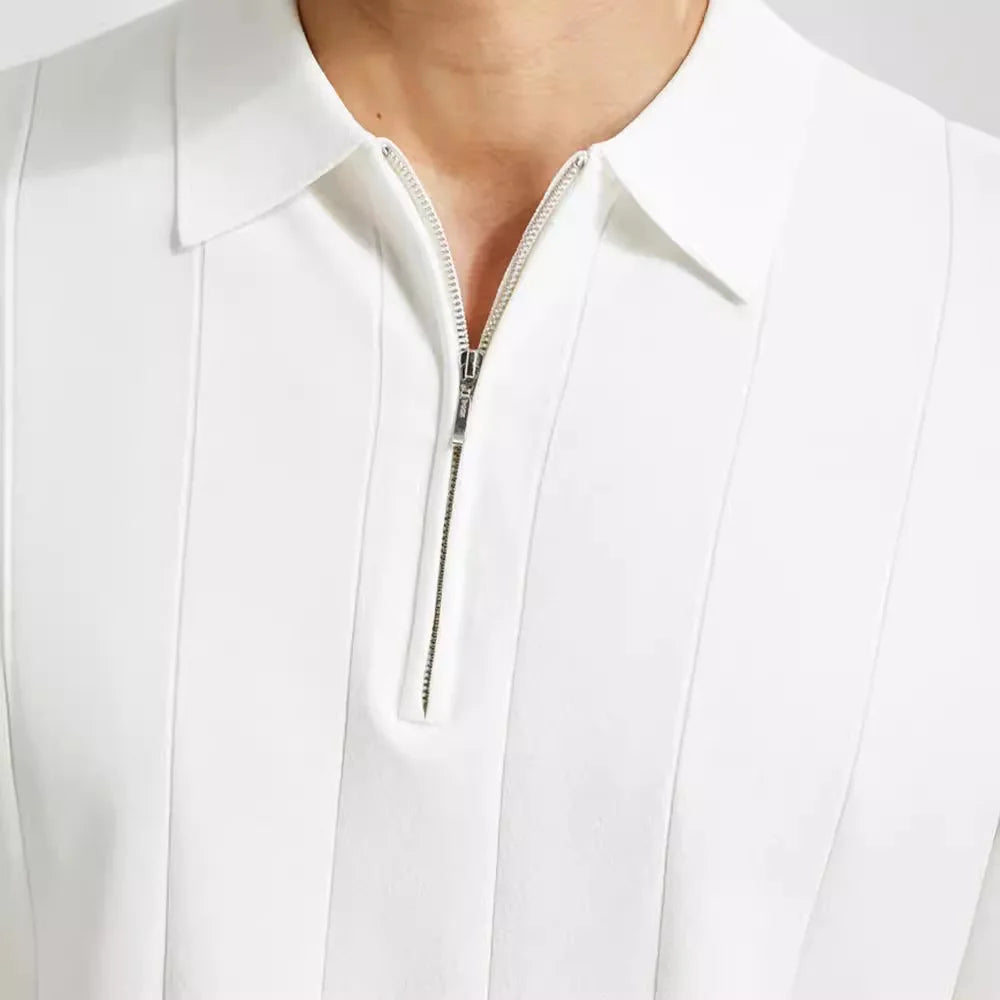Herrar Polyester Kortärmad Poloskjorta Slim Fit