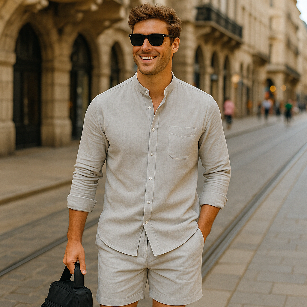 Herrarnas Sommarlinne i Minimalistisk Stil