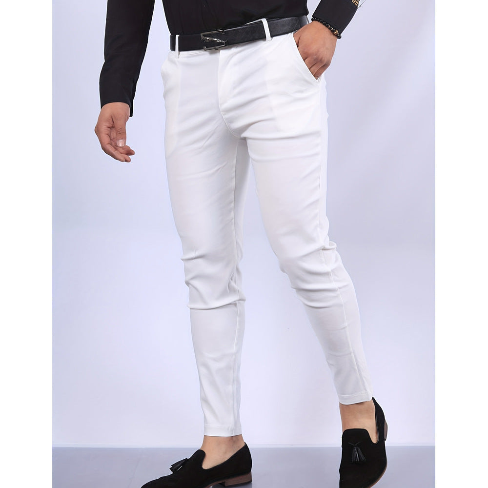 Herrbyxor Ullmix Slim Fit för Affär och Formella Tillfällen