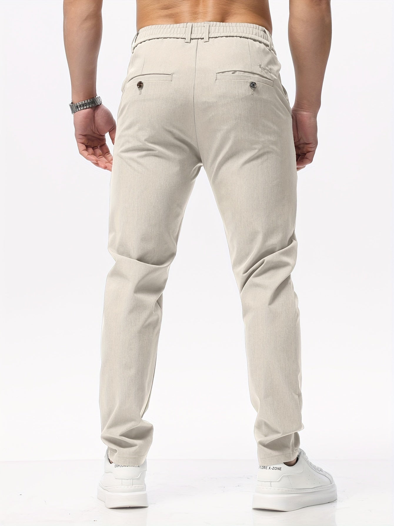 Herrbyxor i 100% Bomull Slim Fit
