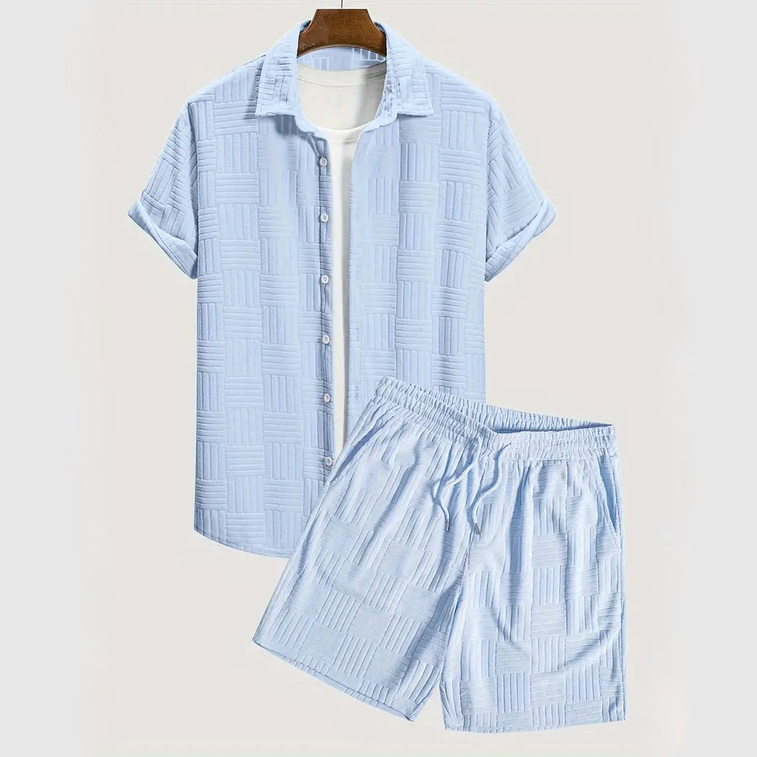 Herrens Elegant Ensemble - Modern Outfit för Avslappnade Tillfällen
