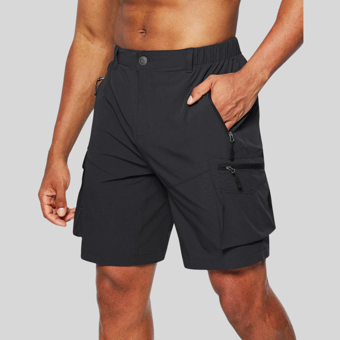 Herrens Funktionella Cargo Shorts för Utomhusaktiviteter