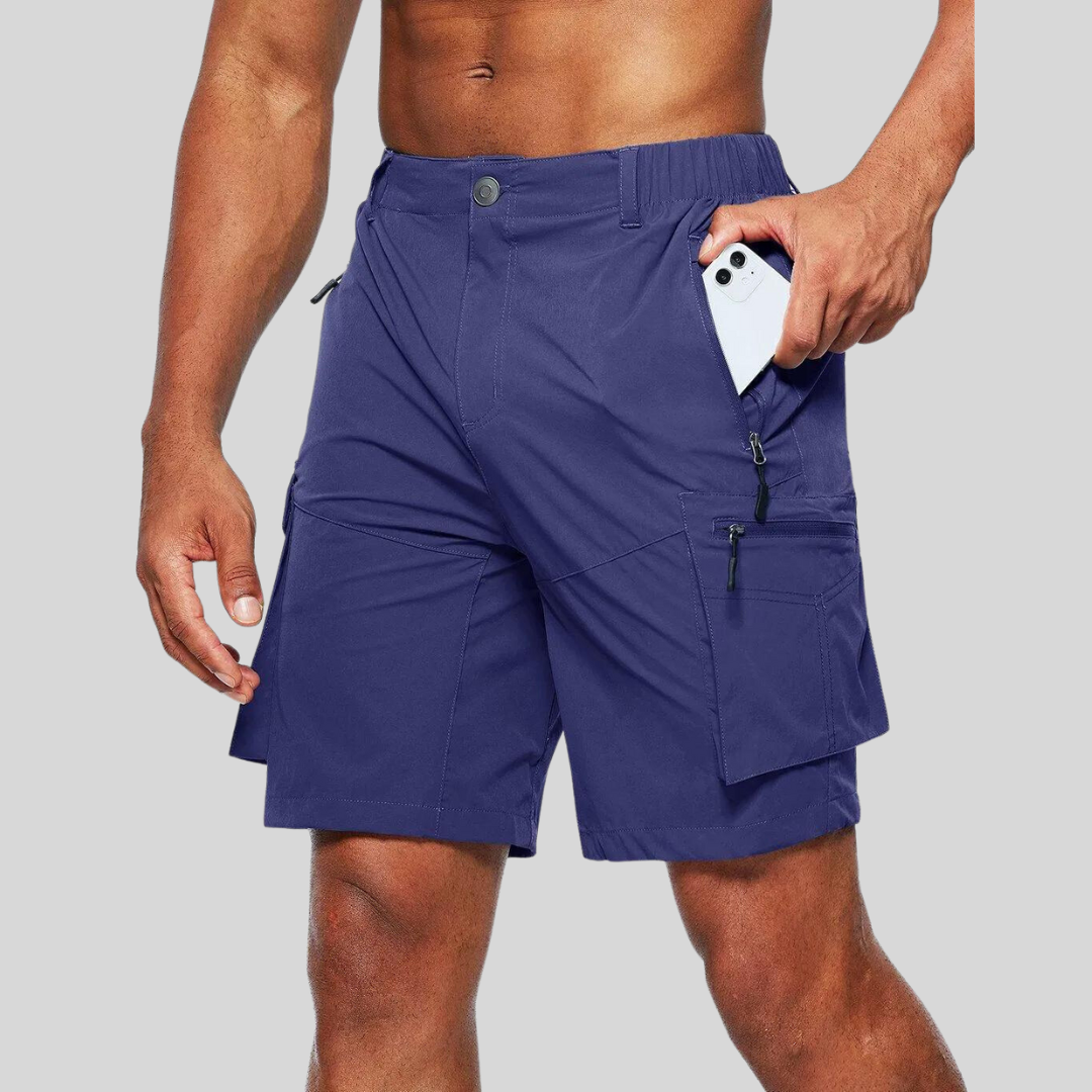 Herrens Funktionella Cargo Shorts för Utomhusaktiviteter