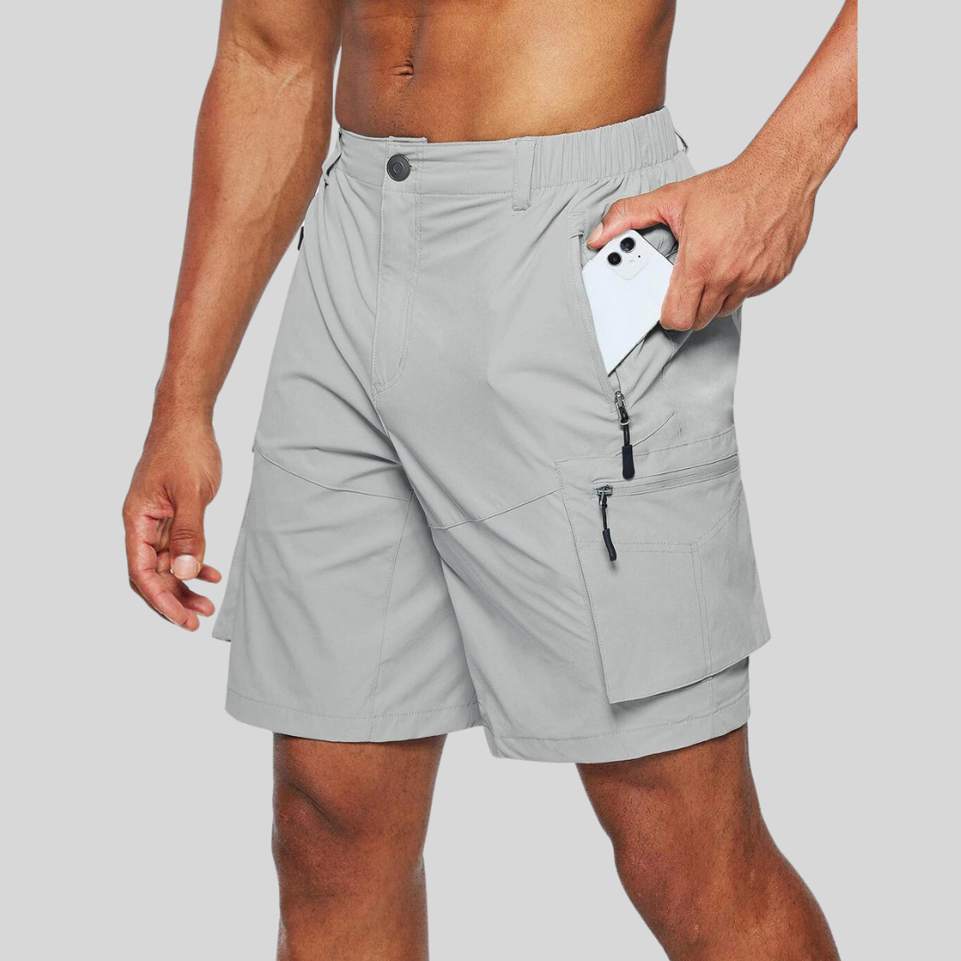 Herrens Funktionella Cargo Shorts för Utomhusaktiviteter