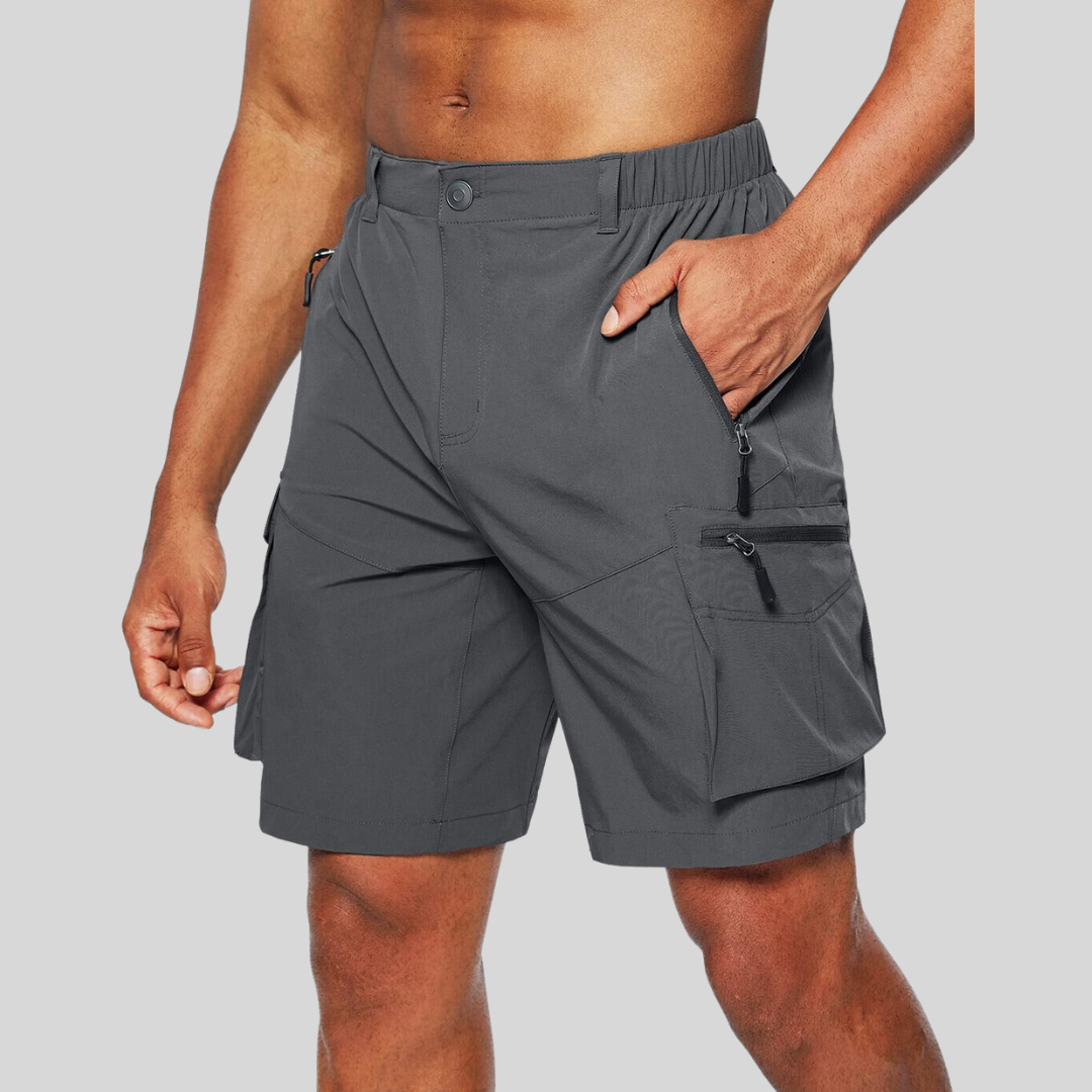 Herrens Funktionella Cargo Shorts för Utomhusaktiviteter