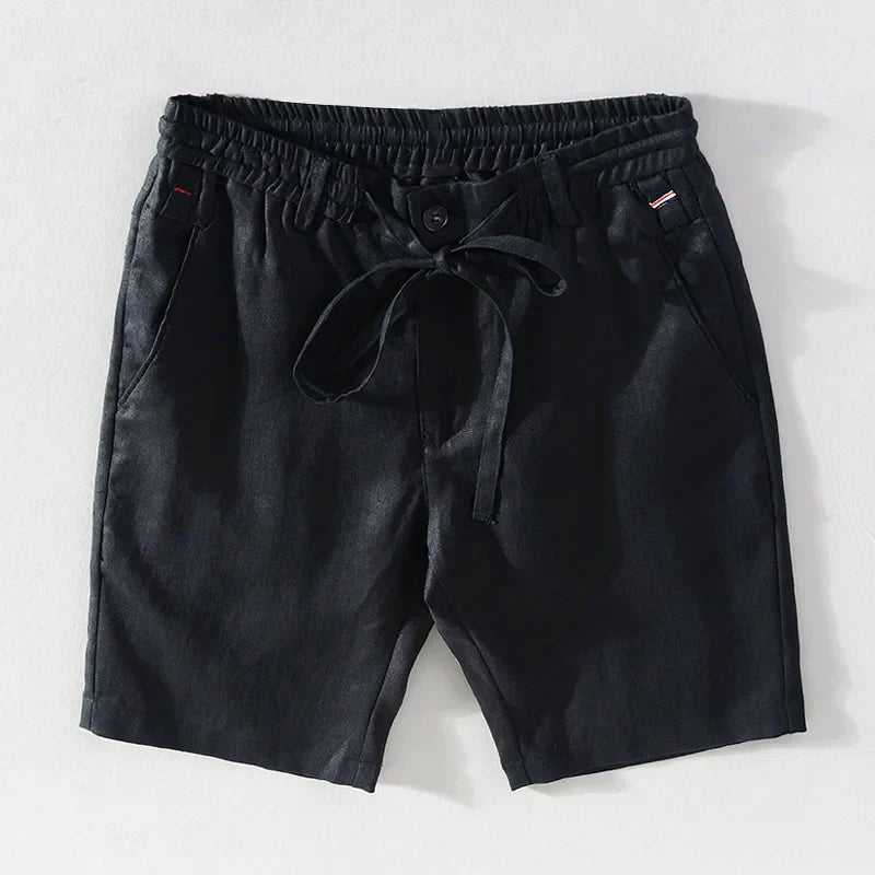 Herrens Linneshorts för Sommar - Avslappnad och Modern Design
