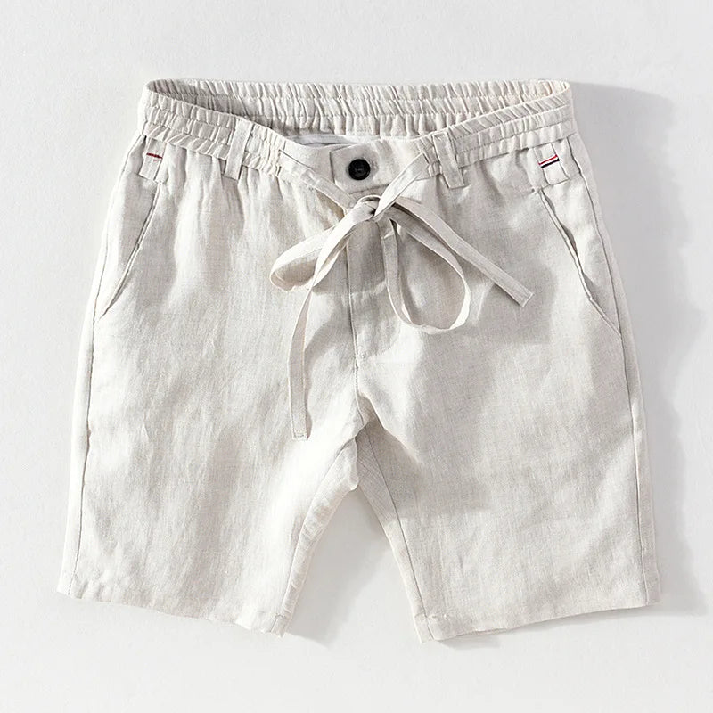 Herrens Linneshorts för Sommar - Avslappnad och Modern Design