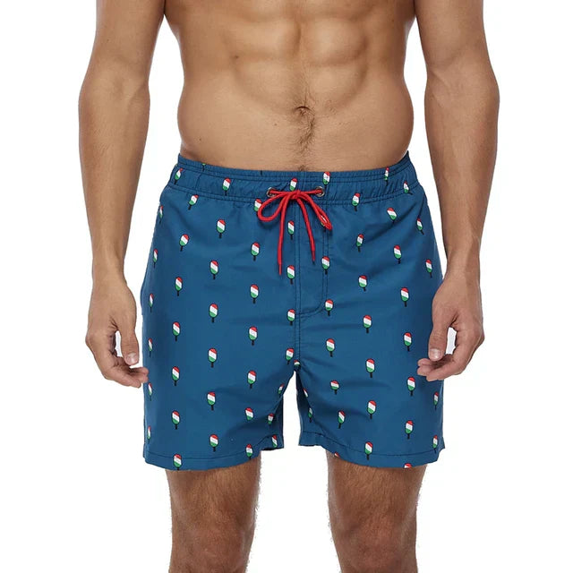 Herrens Snabbtorkade Sommarshorts i Lätt Material