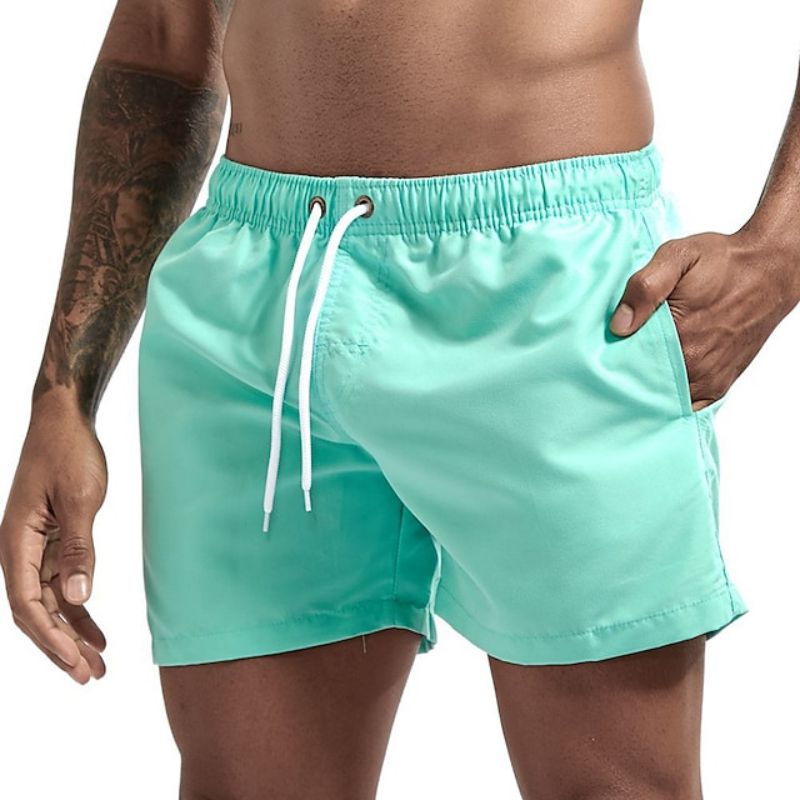 Herrens Snabbtorkande Strandshorts Lätt Material