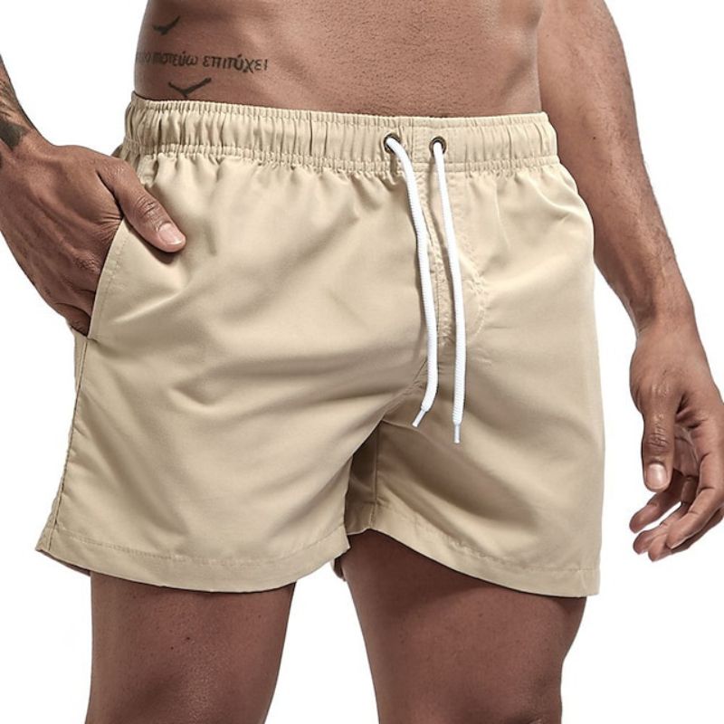 Herrens Snabbtorkande Strandshorts Lätt Material
