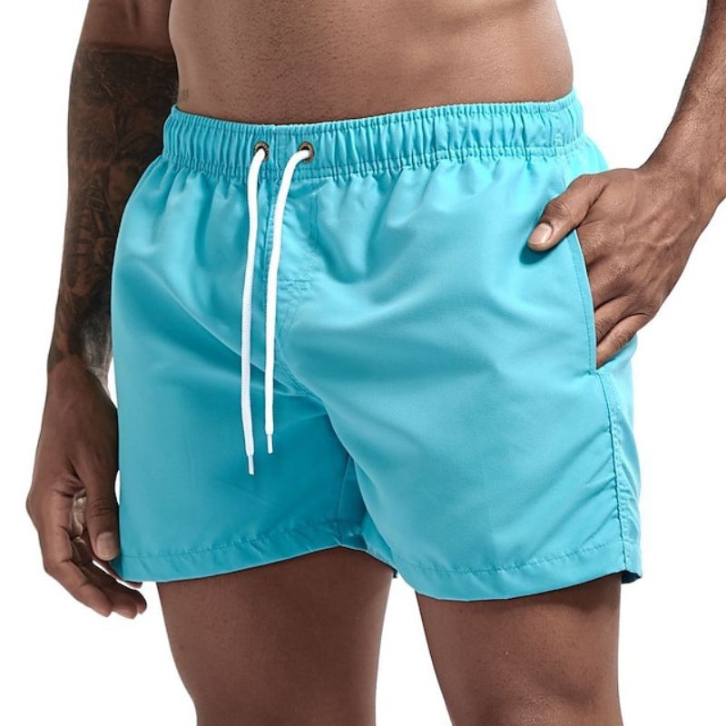 Herrens Snabbtorkande Strandshorts Lätt Material