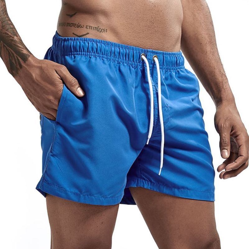 Herrens Snabbtorkande Strandshorts Lätt Material