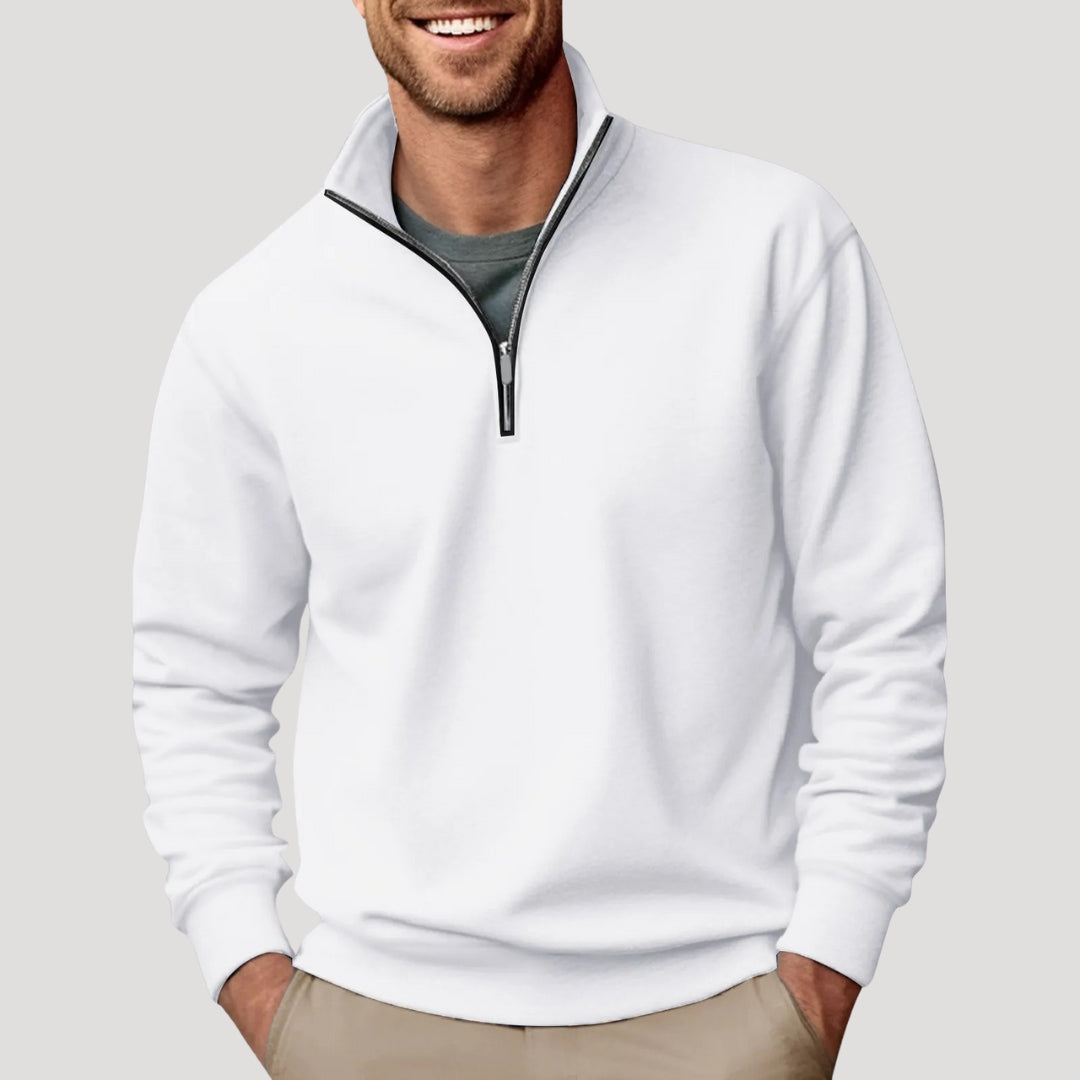 Herrens Halvdragkedja Sweatshirt 0