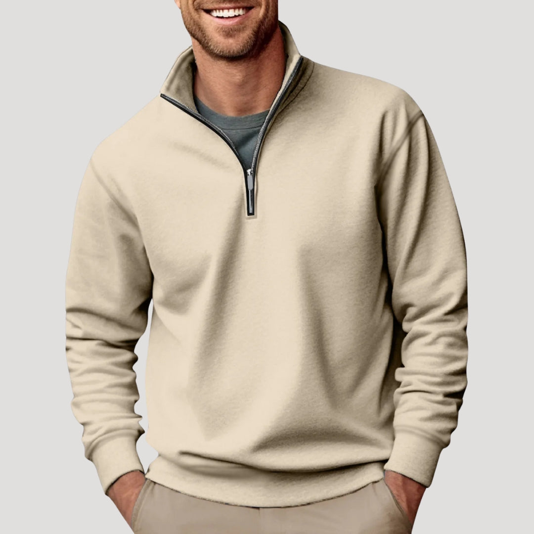 Herrens Halvdragkedja Sweatshirt 1
