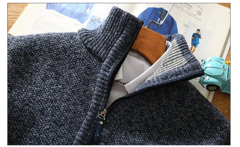 Herrfleece Tröja | Varm Halvdragkedja