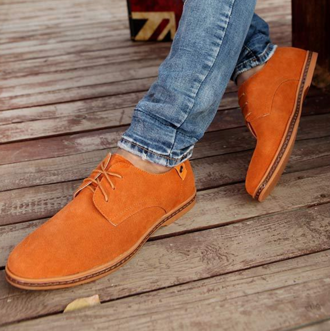Herrmockaskor Mocka Elegant Skor