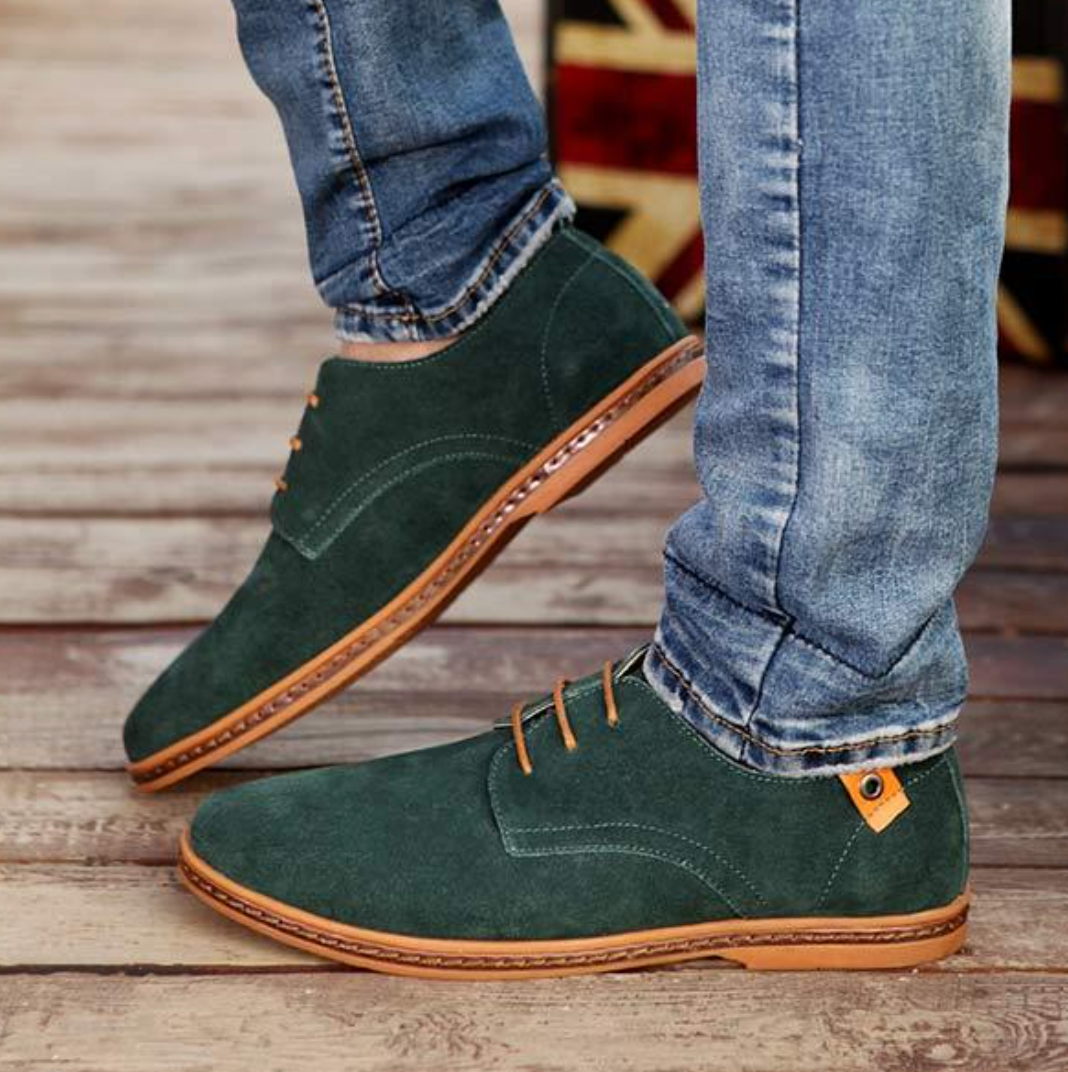 Herrmockaskor Mocka Elegant Skor