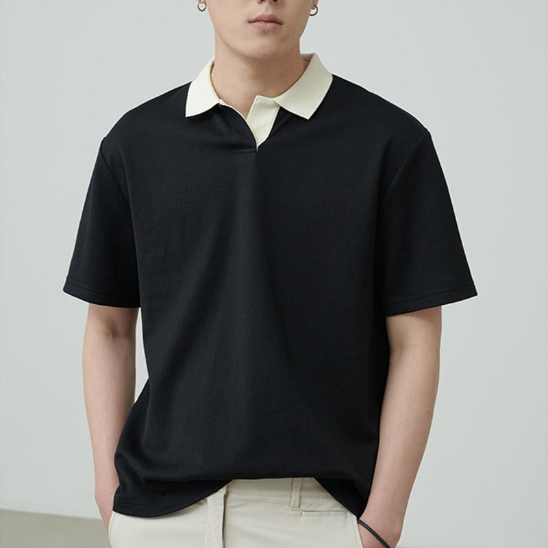 Herrskjorta Bomull Minimalistisk Design