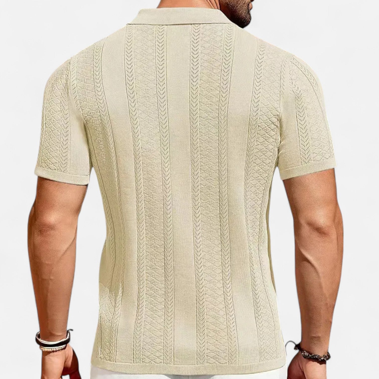 Herrskjorta – Patchwork & Randigt Mönster