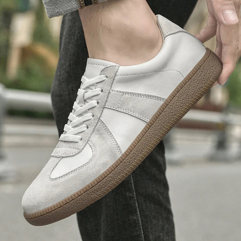 Herrskor Mocka Sneakers med Robust Yttersula för Hållbarhet