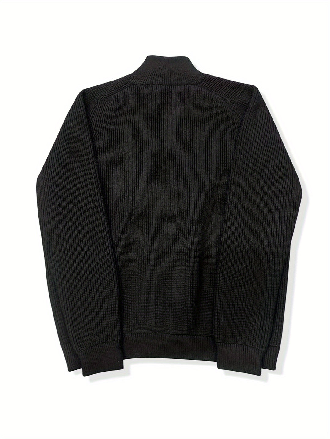 Herrstickad Tröja med Blixtlås och Elegant Design 5