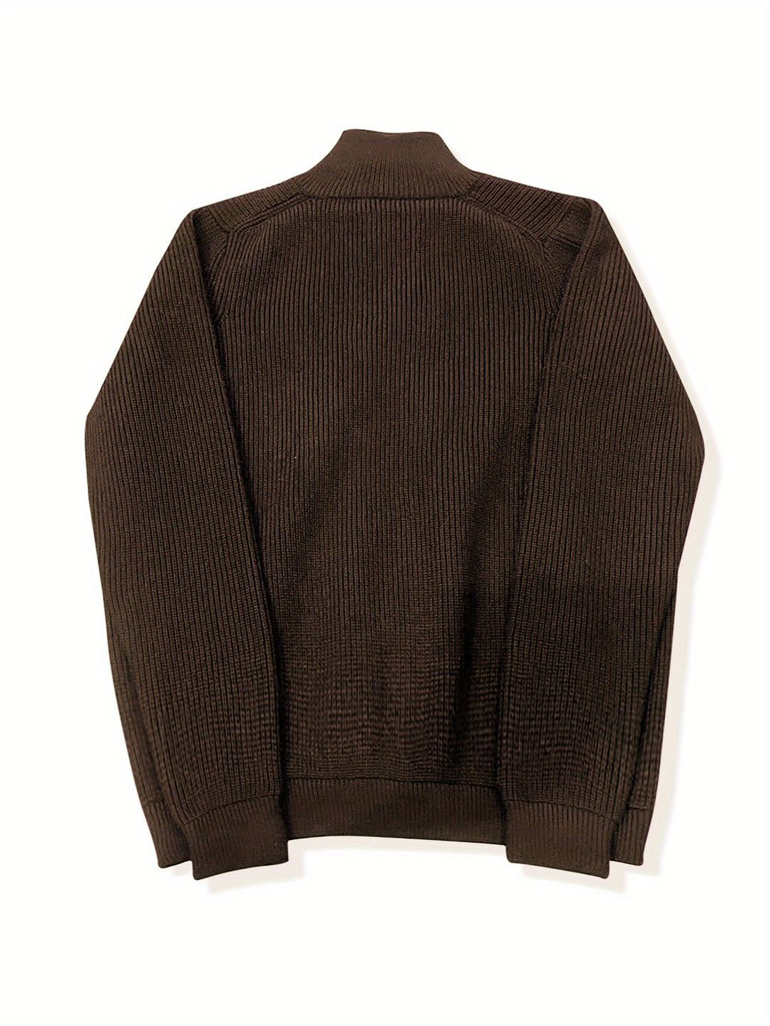 Herrstickad Tröja med Blixtlås och Elegant Design 6