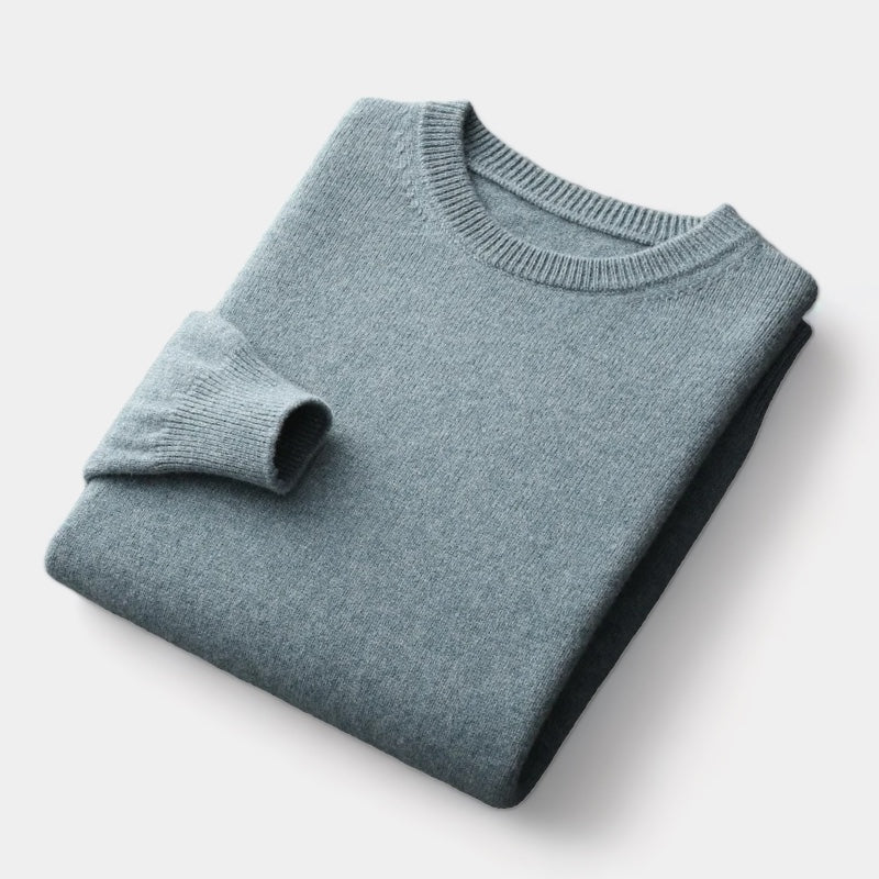 Herrtröja i Ull – Rundhals & Tidlös Stil