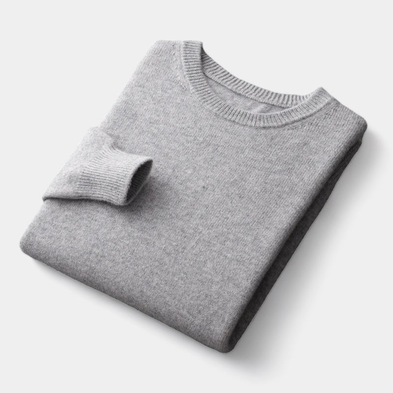 Herrtröja i Ull – Rundhals & Tidlös Stil