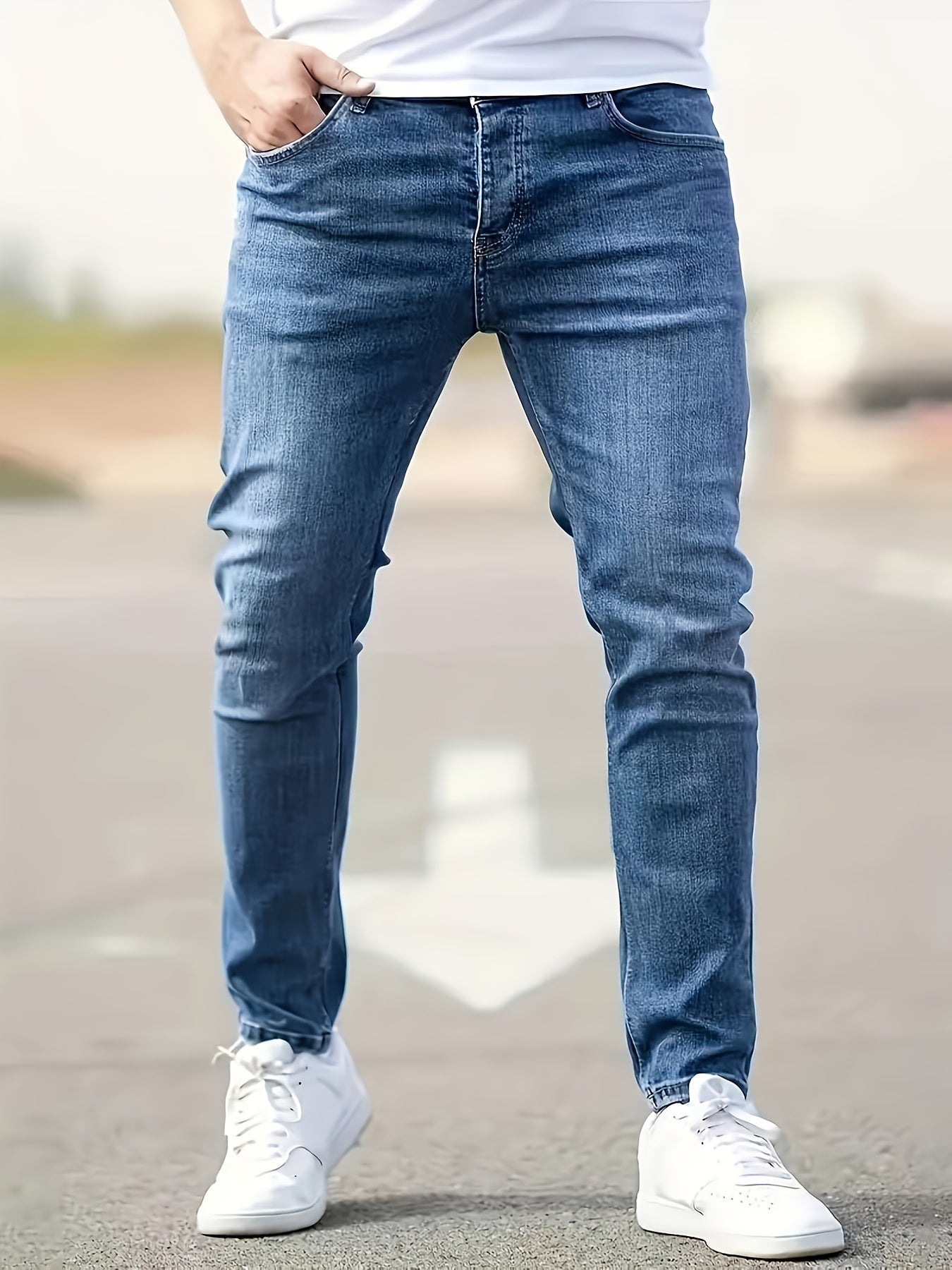 Jeans för män – Tidlös design med rak passform