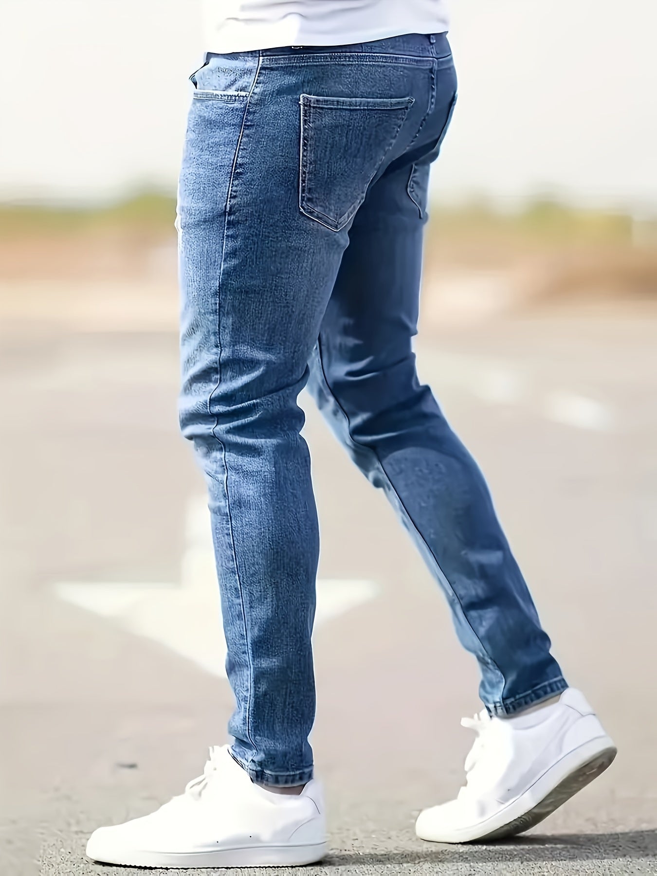 Jeans för män – Tidlös design med rak passform