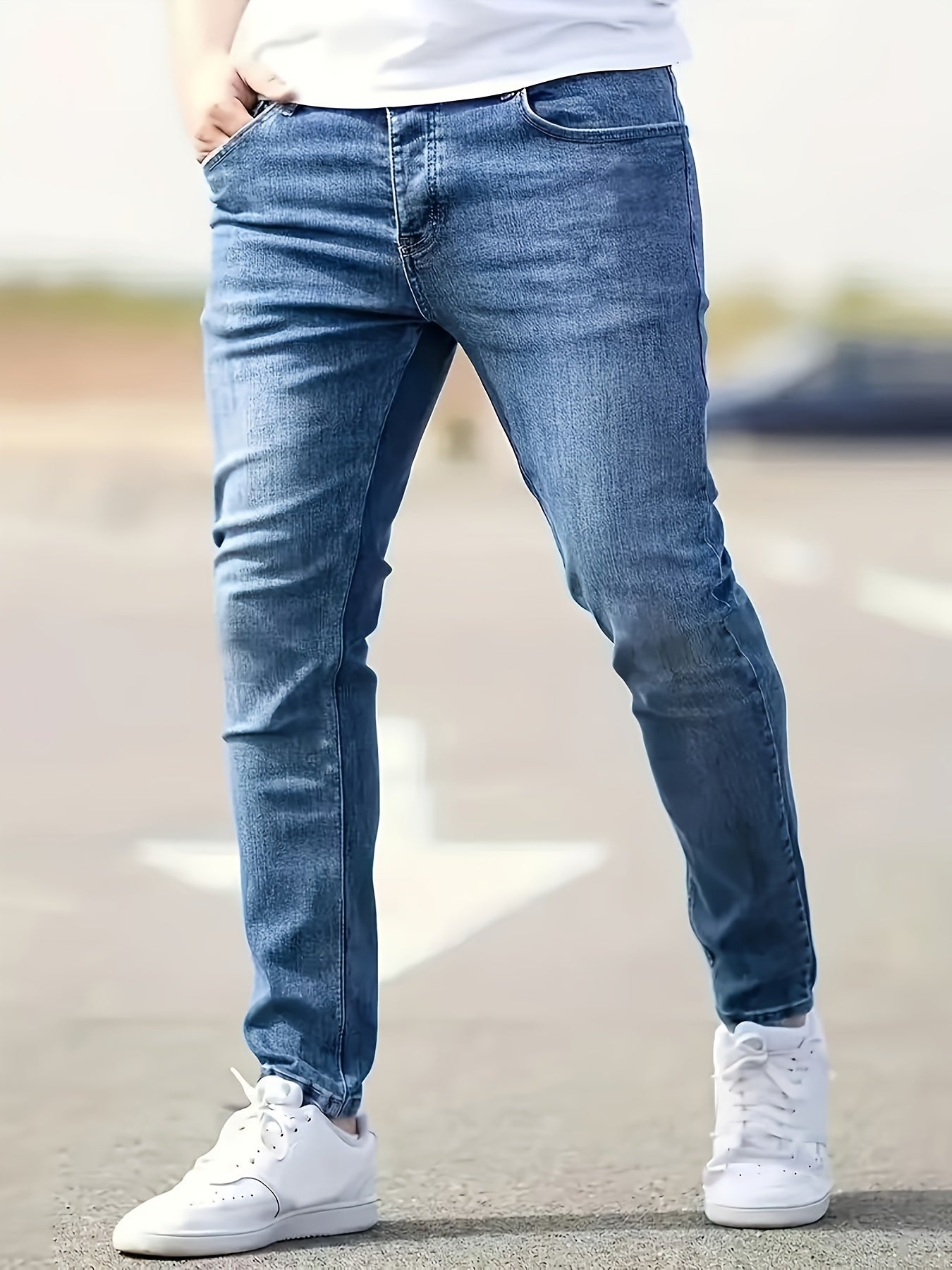 Jeans för män – Tidlös design med rak passform