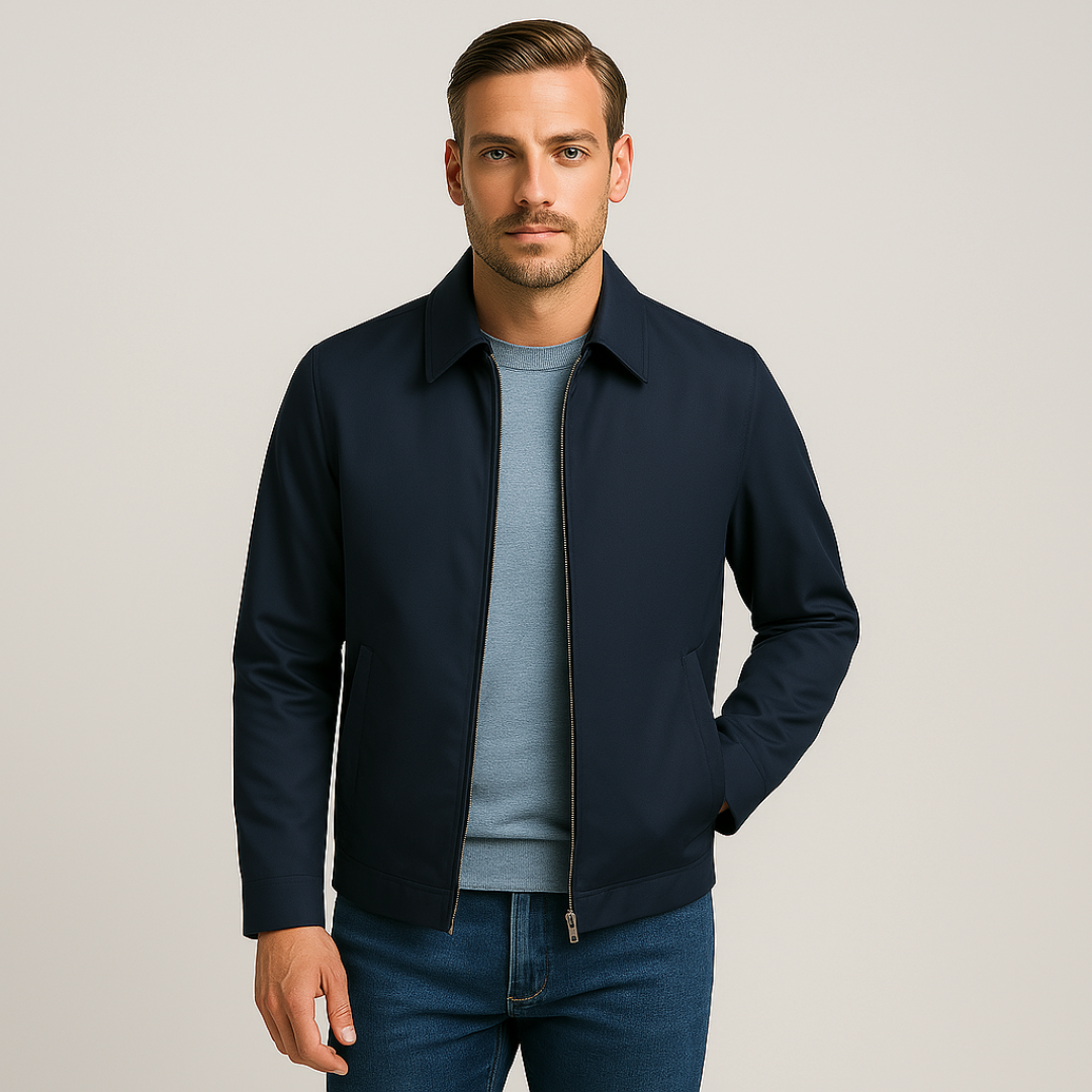 Mäns Lätt Jacka Casual Windbreaker-3