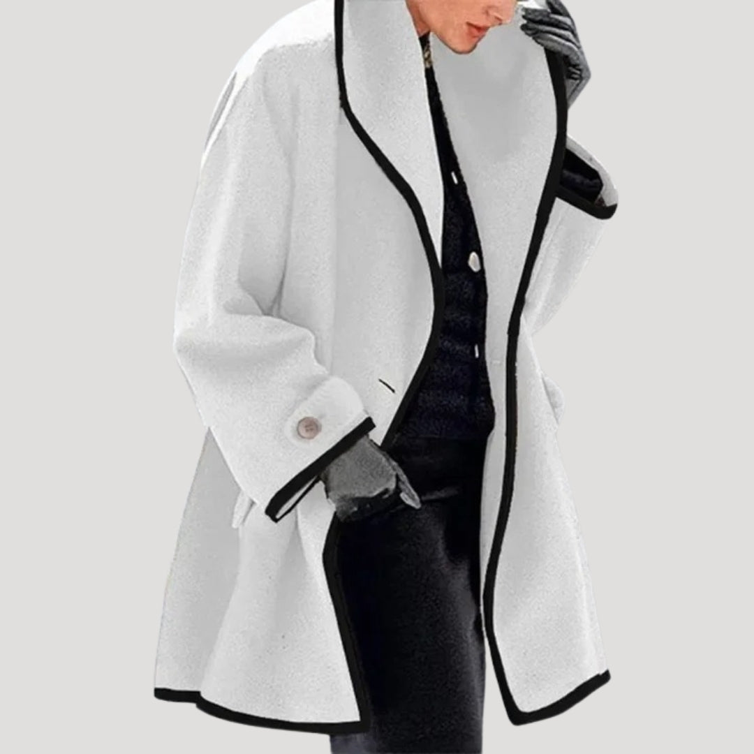 Kvinno vinterullkappa med elegant svängdesign 3