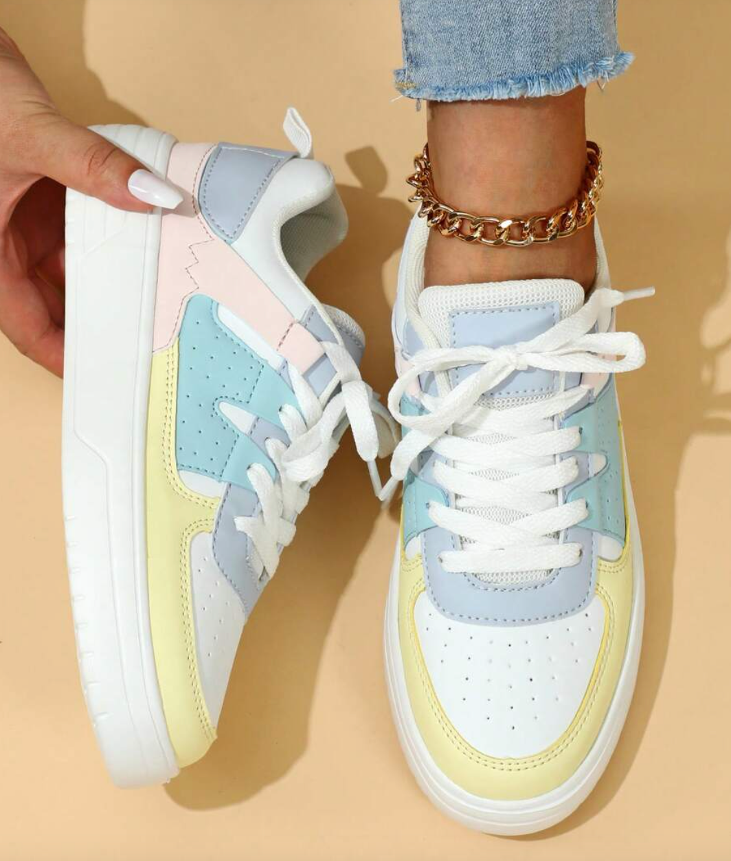 Kvinnor Sneakers med Leopardmönster för Trendig Stil 0
