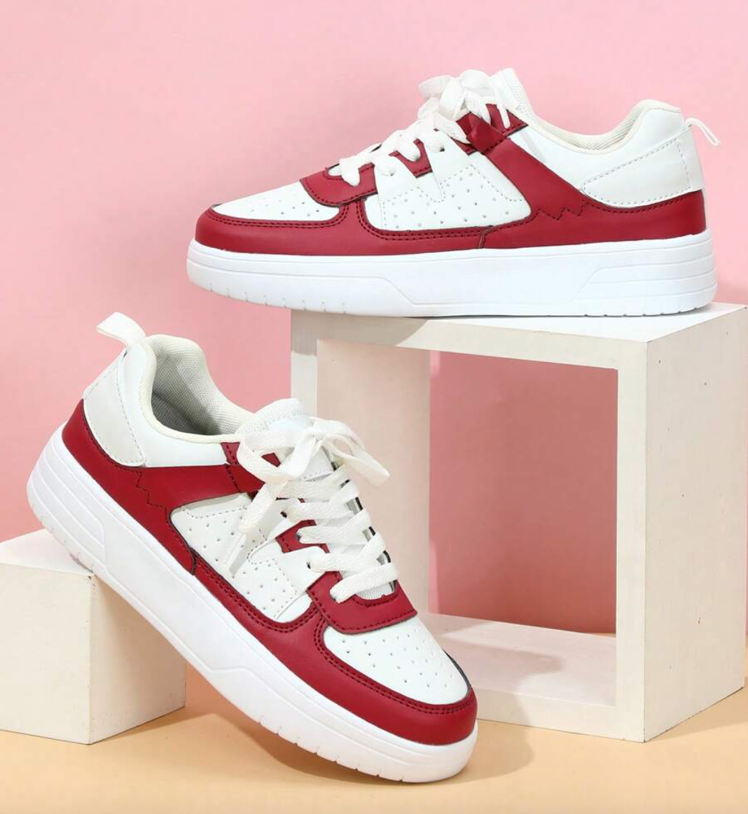 Kvinnor Sneakers med Leopardmönster för Trendig Stil 1