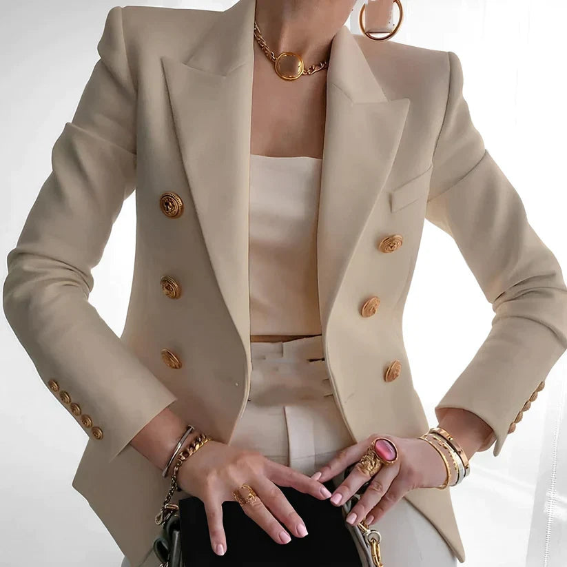 Kvinnors Blazer Högkvalitativt Material