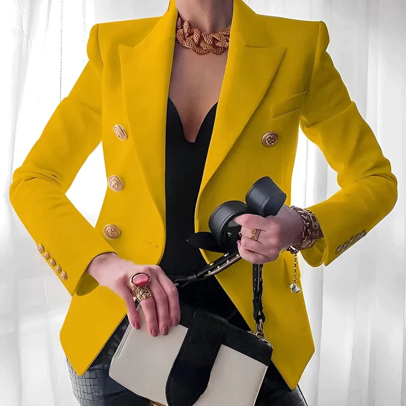 Kvinnors Blazer Högkvalitativt Material