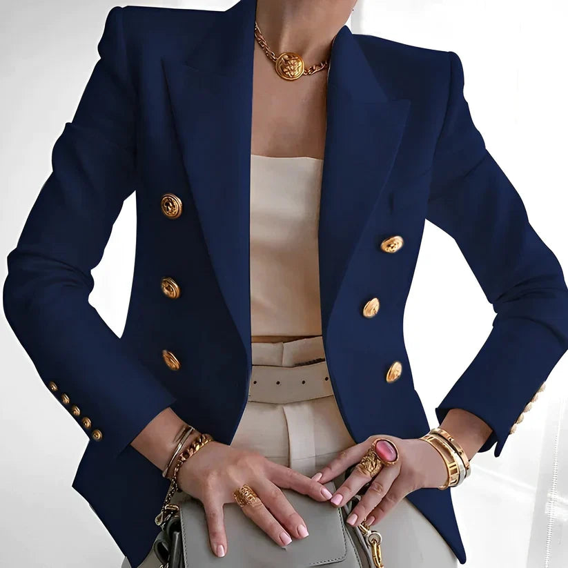 Kvinnors Blazer Högkvalitativt Material