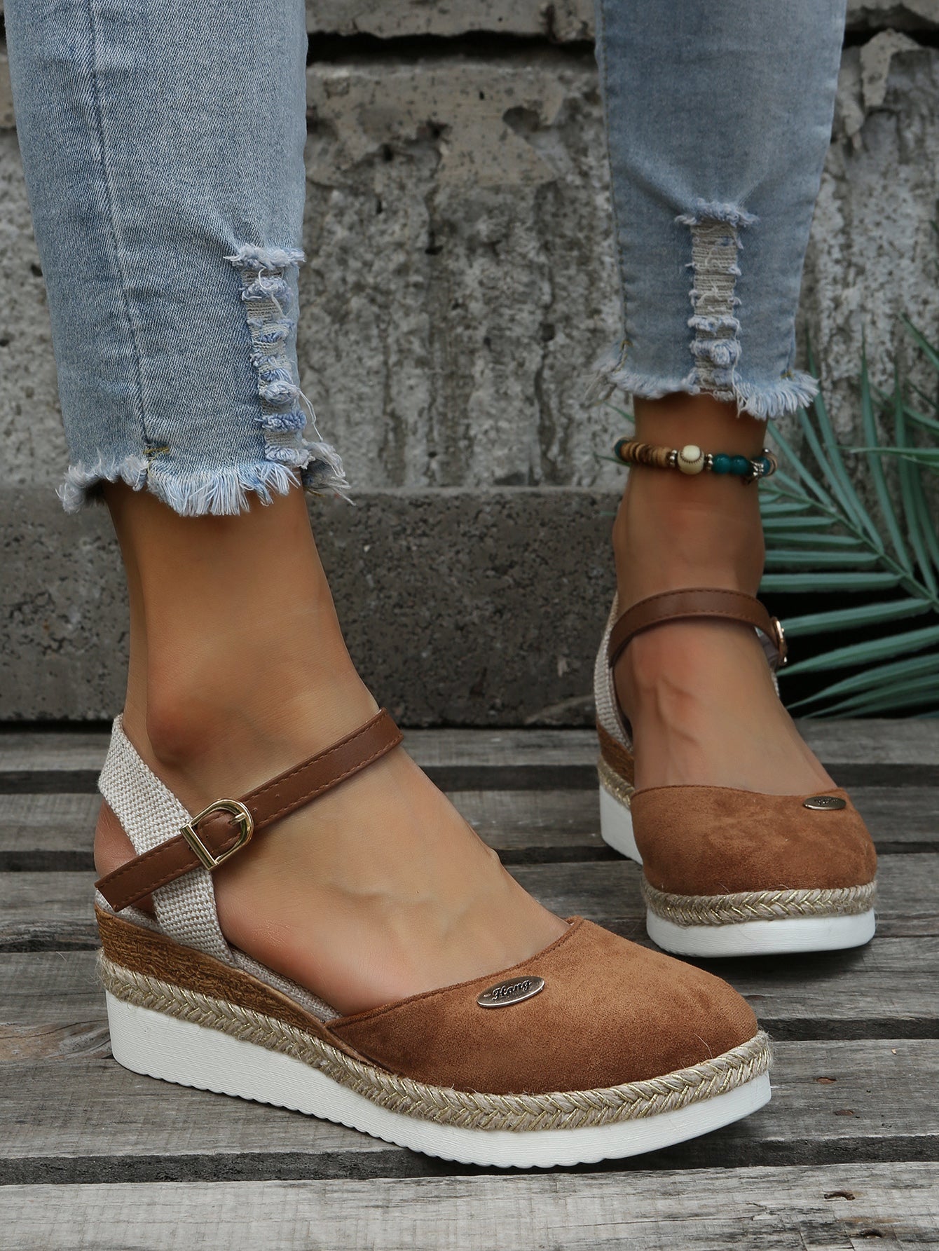 Kvinnors Bomull Espadriller