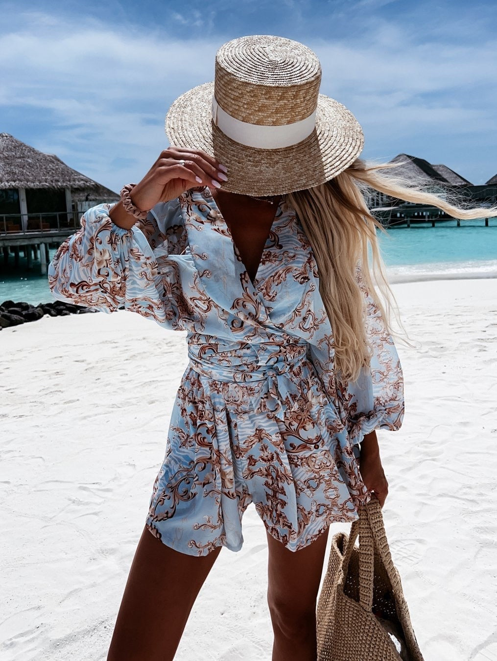 Kvinnors Lätt Jumpsuit för Strand