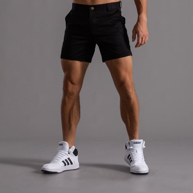 Variant image for Mäns Bomull Chino Shorts Knälängd Khaki-13