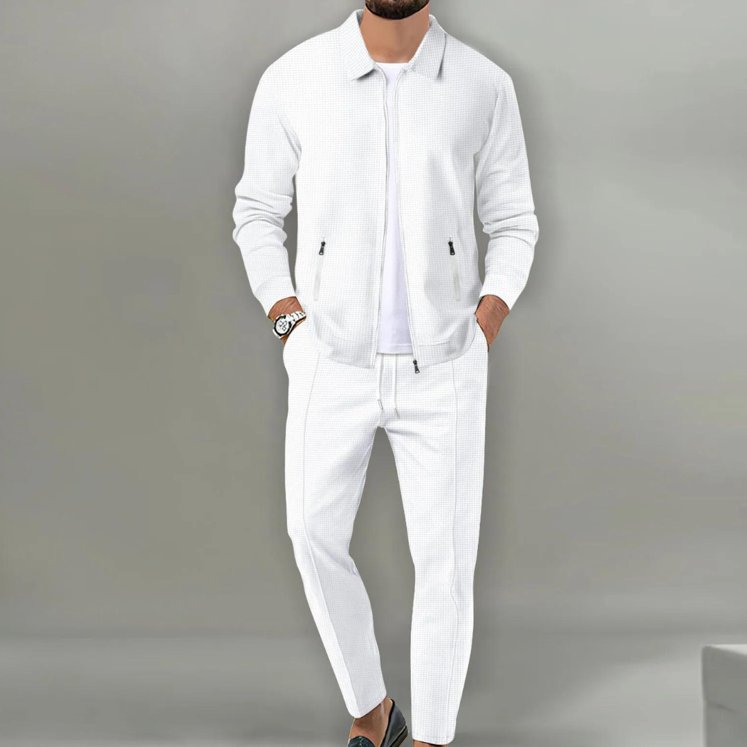 Mäns Högkvalitativ Tyg Slim-Fit Casual Set