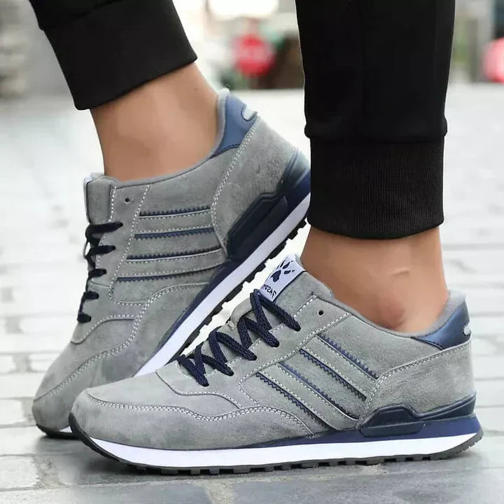 Mäns Läder Sneakers Klassisk Design